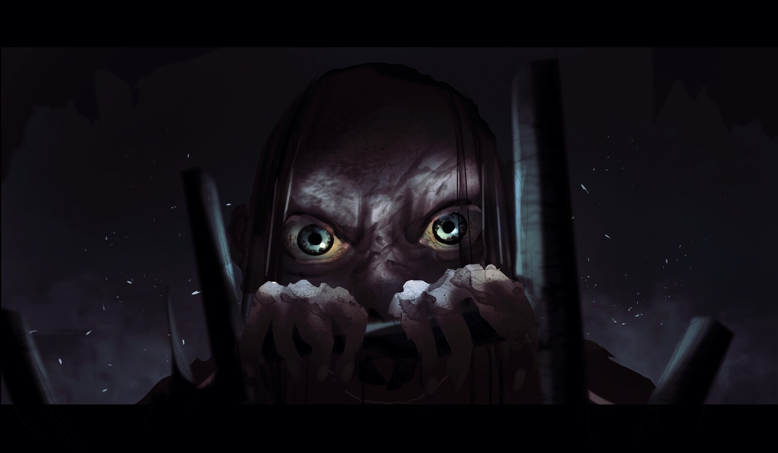 Gollum sneaking Lotr story