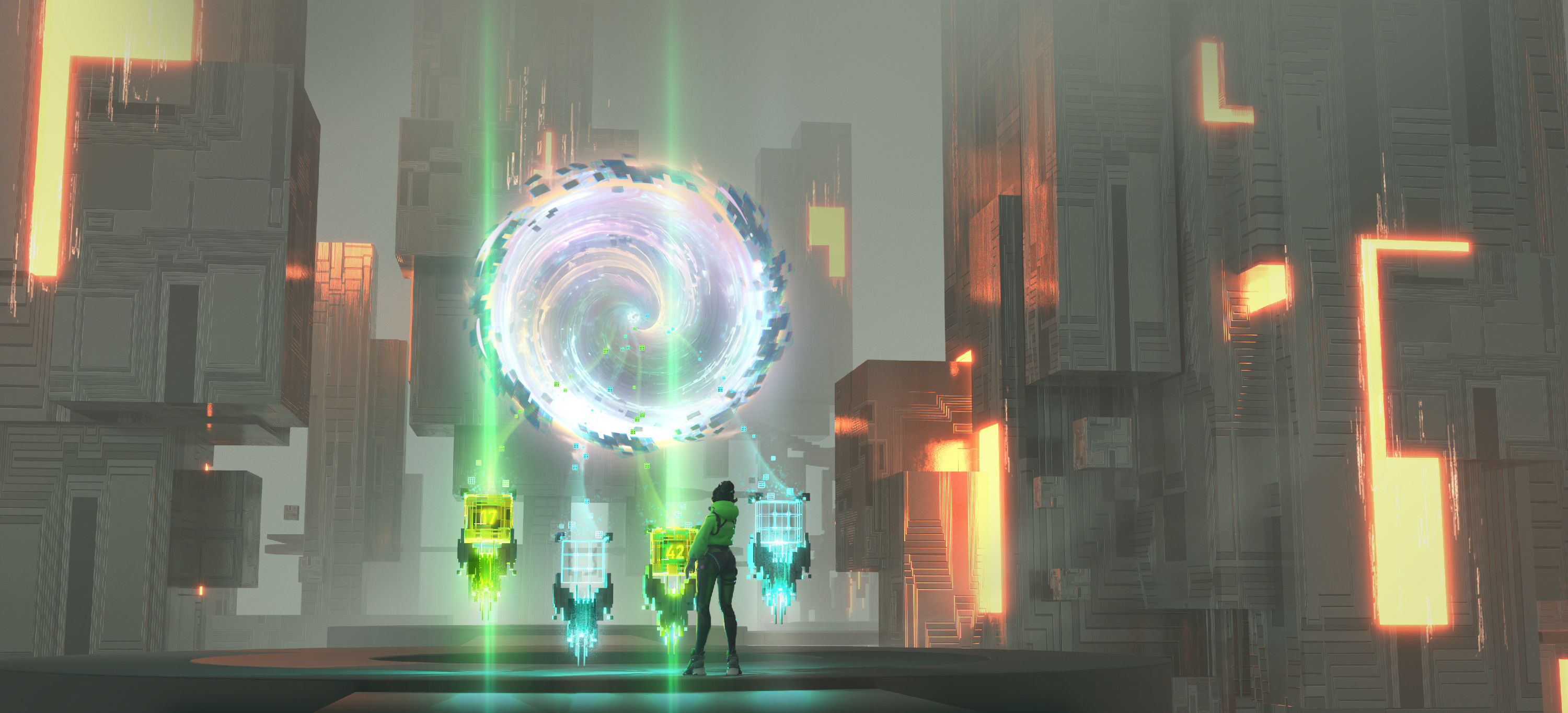 Stage 2 of puzzle that opens a portal