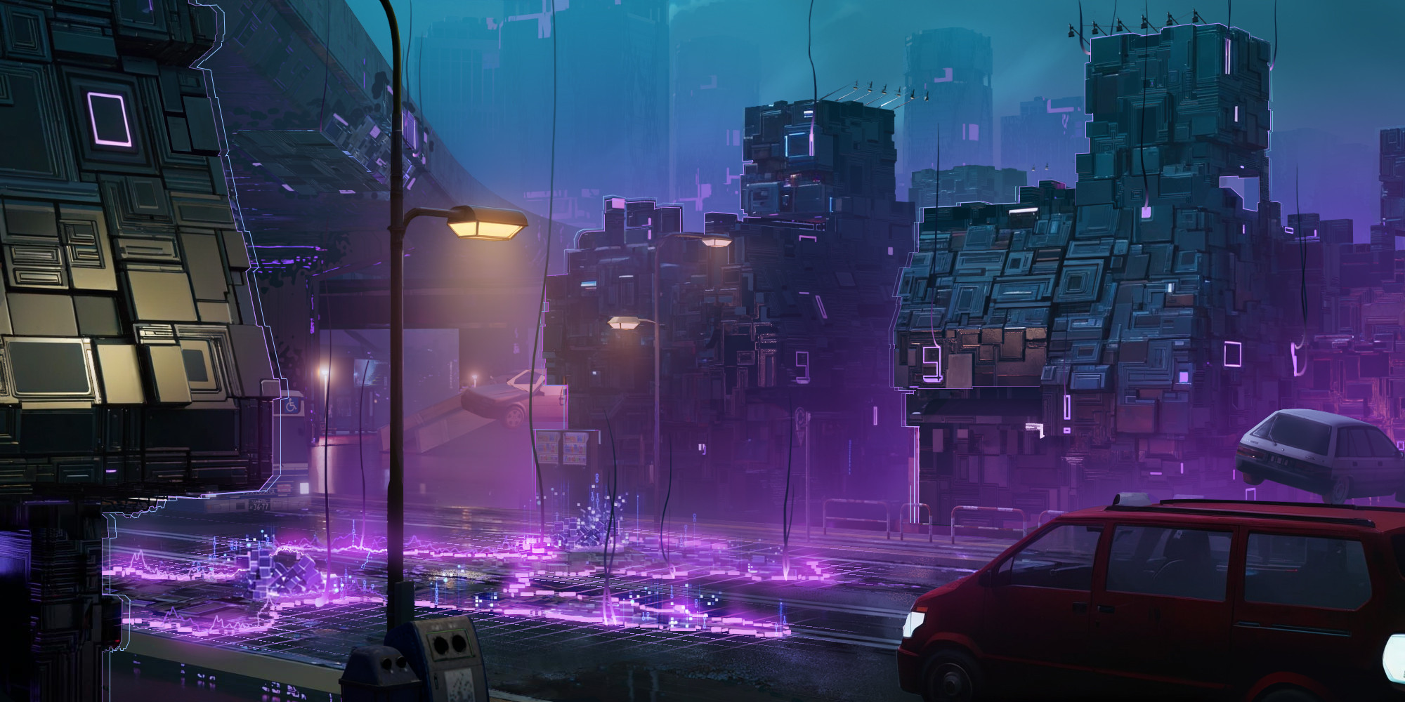 VFX exploration to show how corruption affects the environment