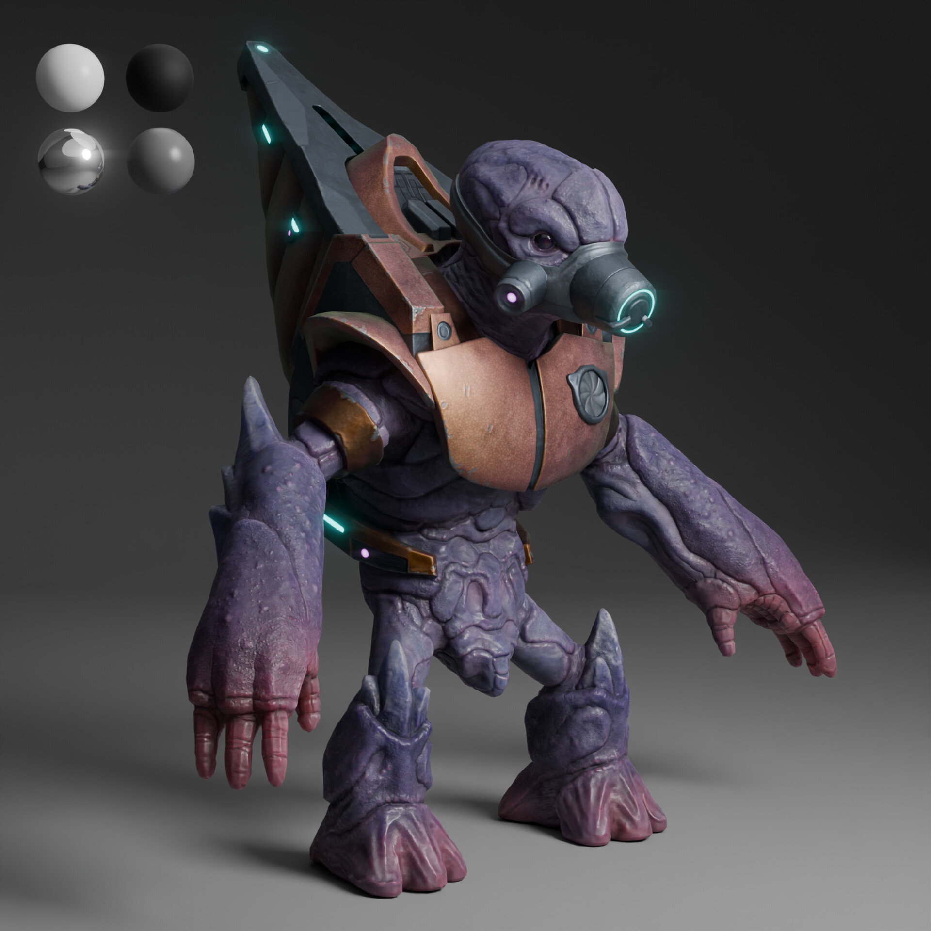 ArtStation - Halo Grunt Fan model