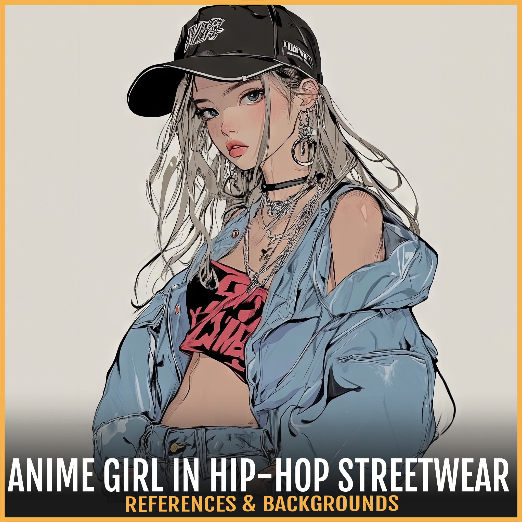 ArtStation 505 Anime Girl in Hip Hop Streetwear