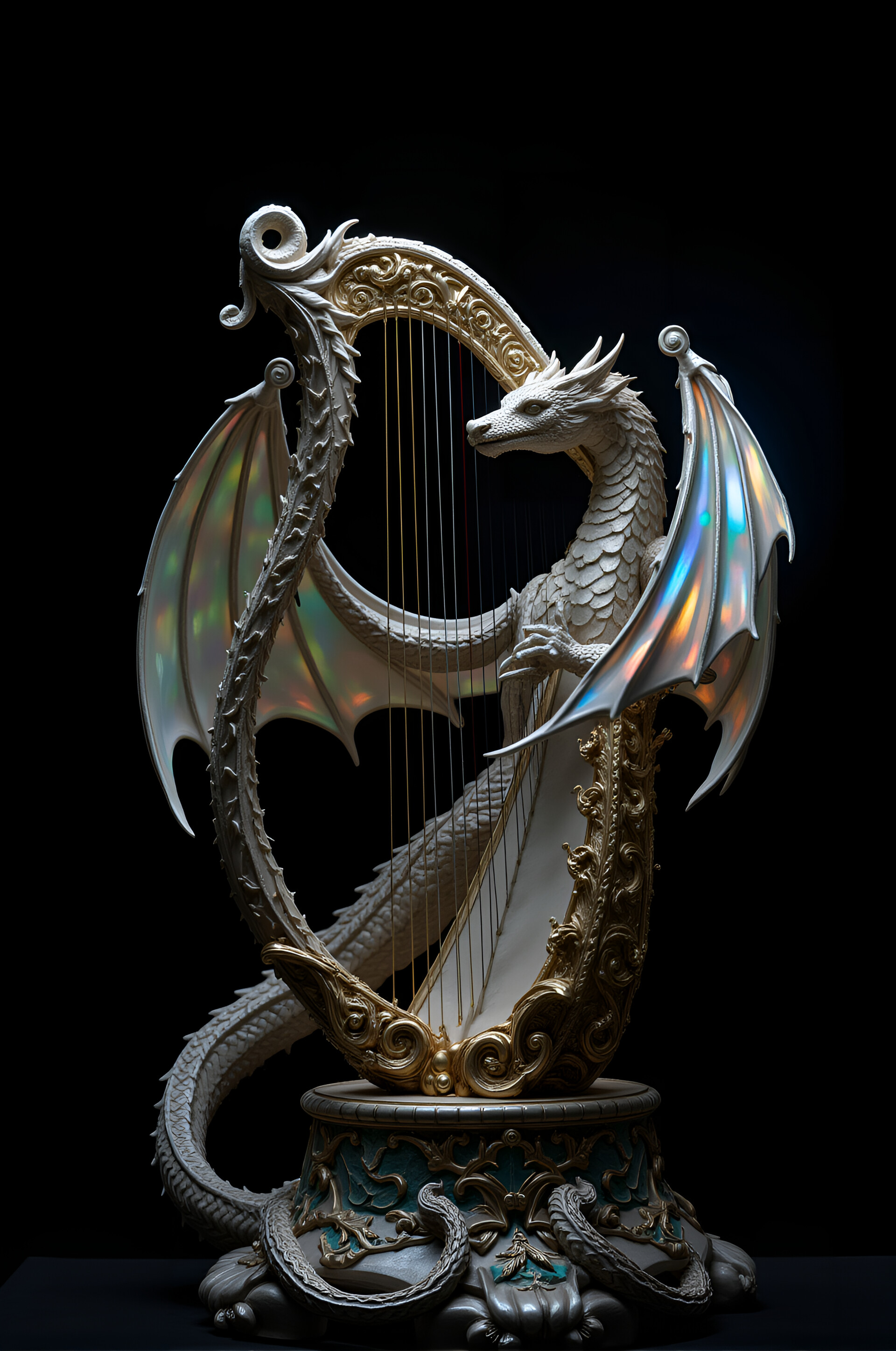 Dragon harp new Realism