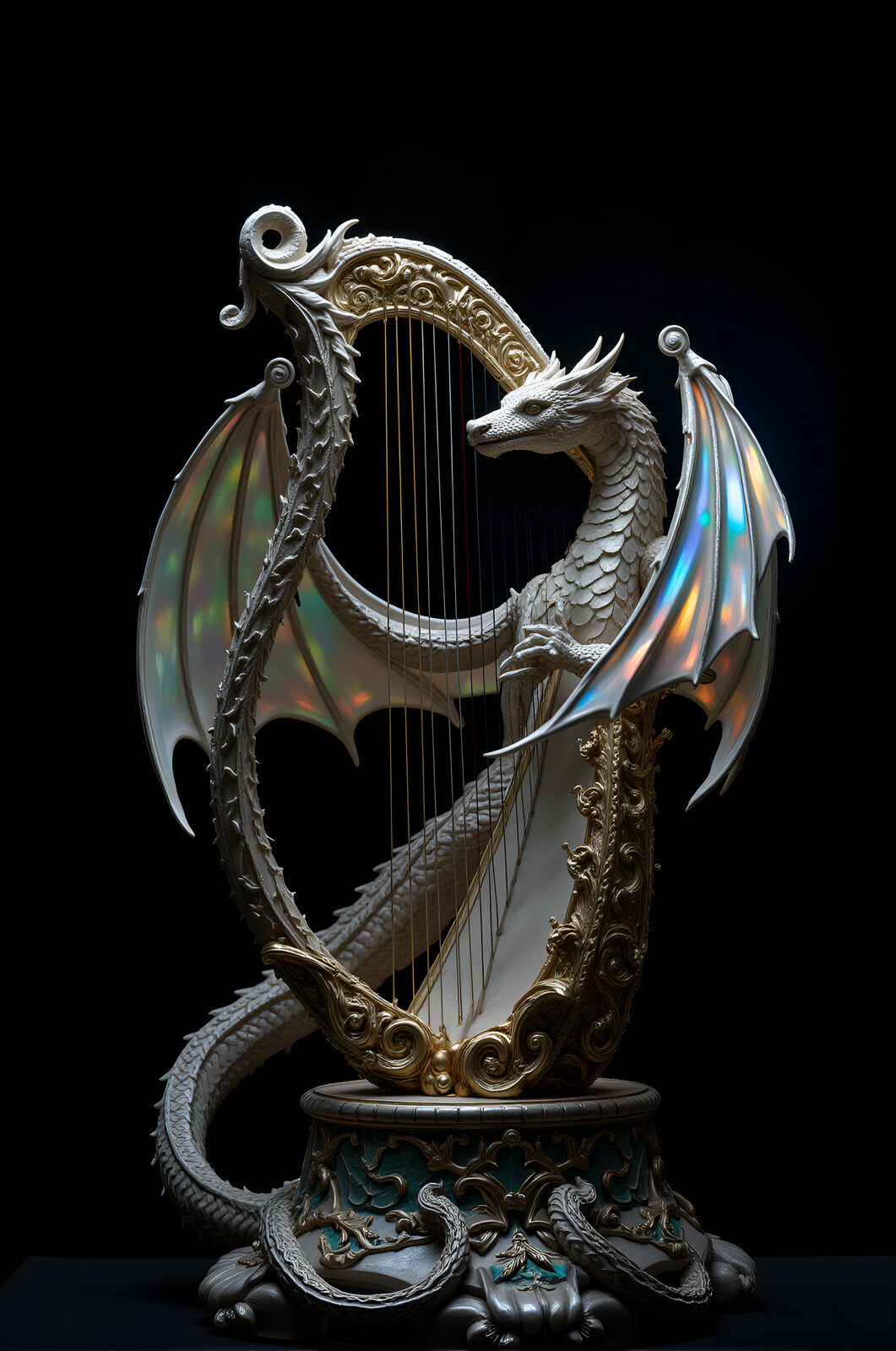 Dragon harp new Realism