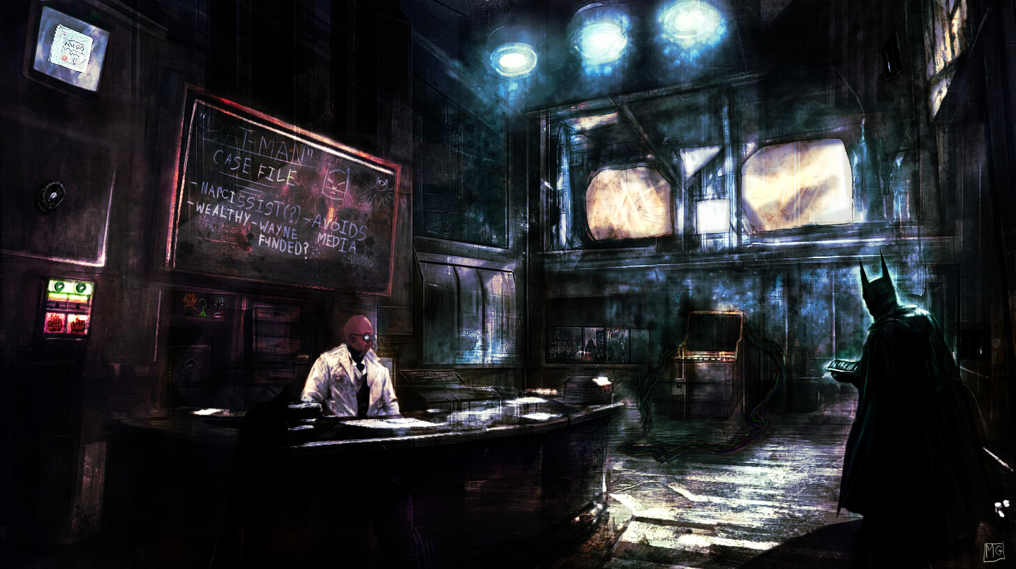 Batman and Hugo Strange - Inspired by Batman Resurrection