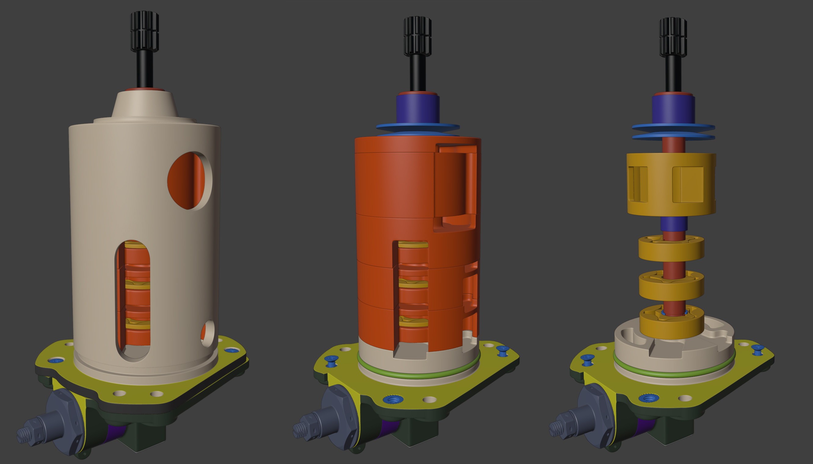 Material ID Map 3D Viewport.