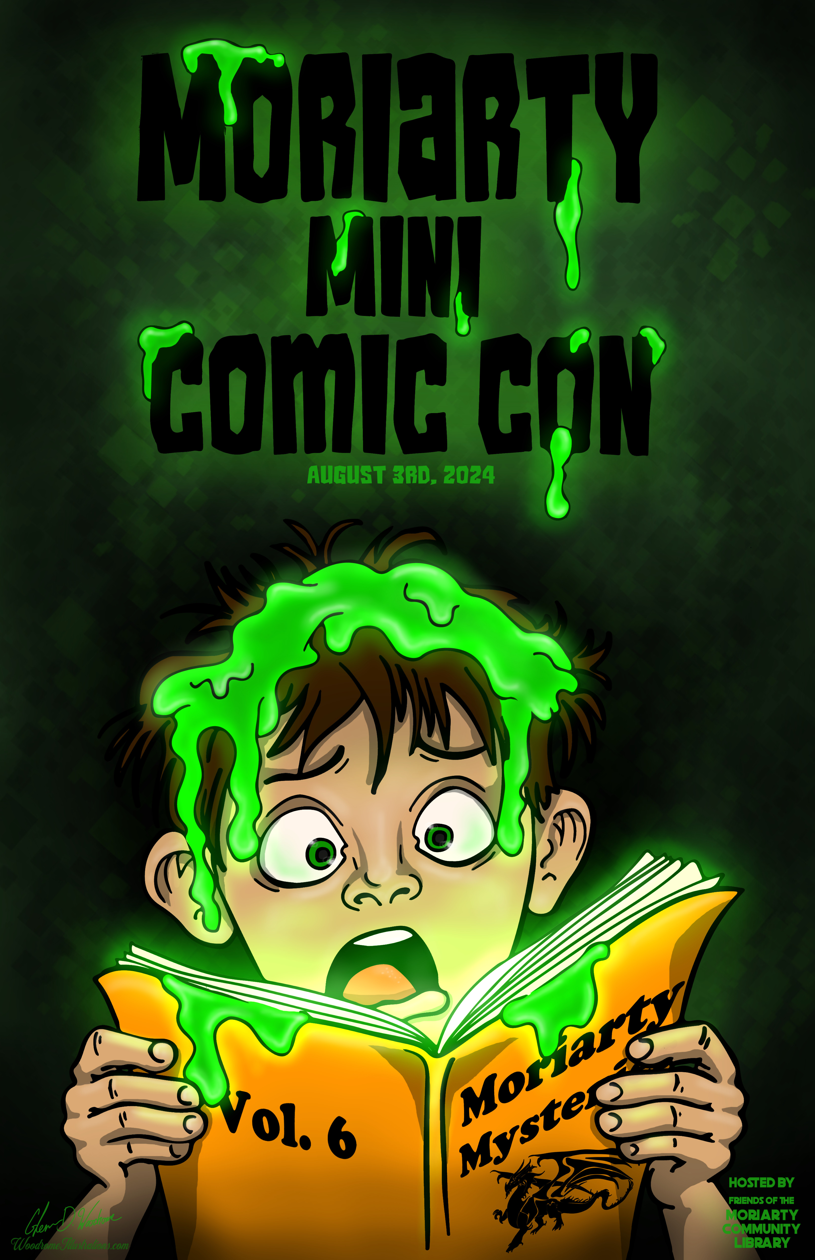 Moriarty Mini Comic Con 2024 Poster
By Glenn D. Woodrome Woodrome Illustrations