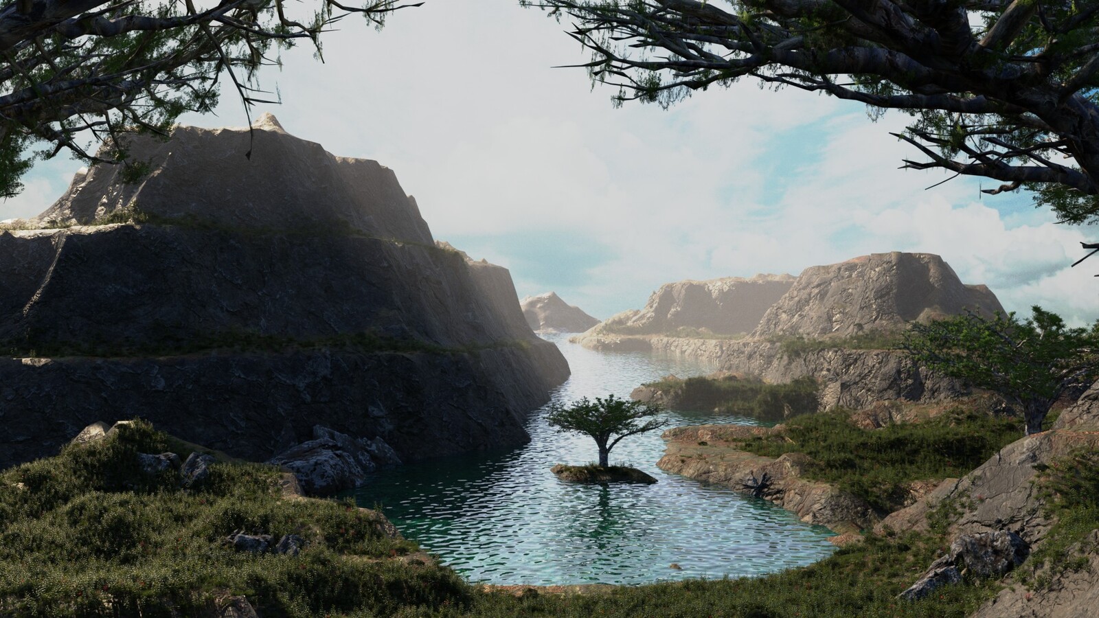 Raw image rendered direct from blender, no post processing involved