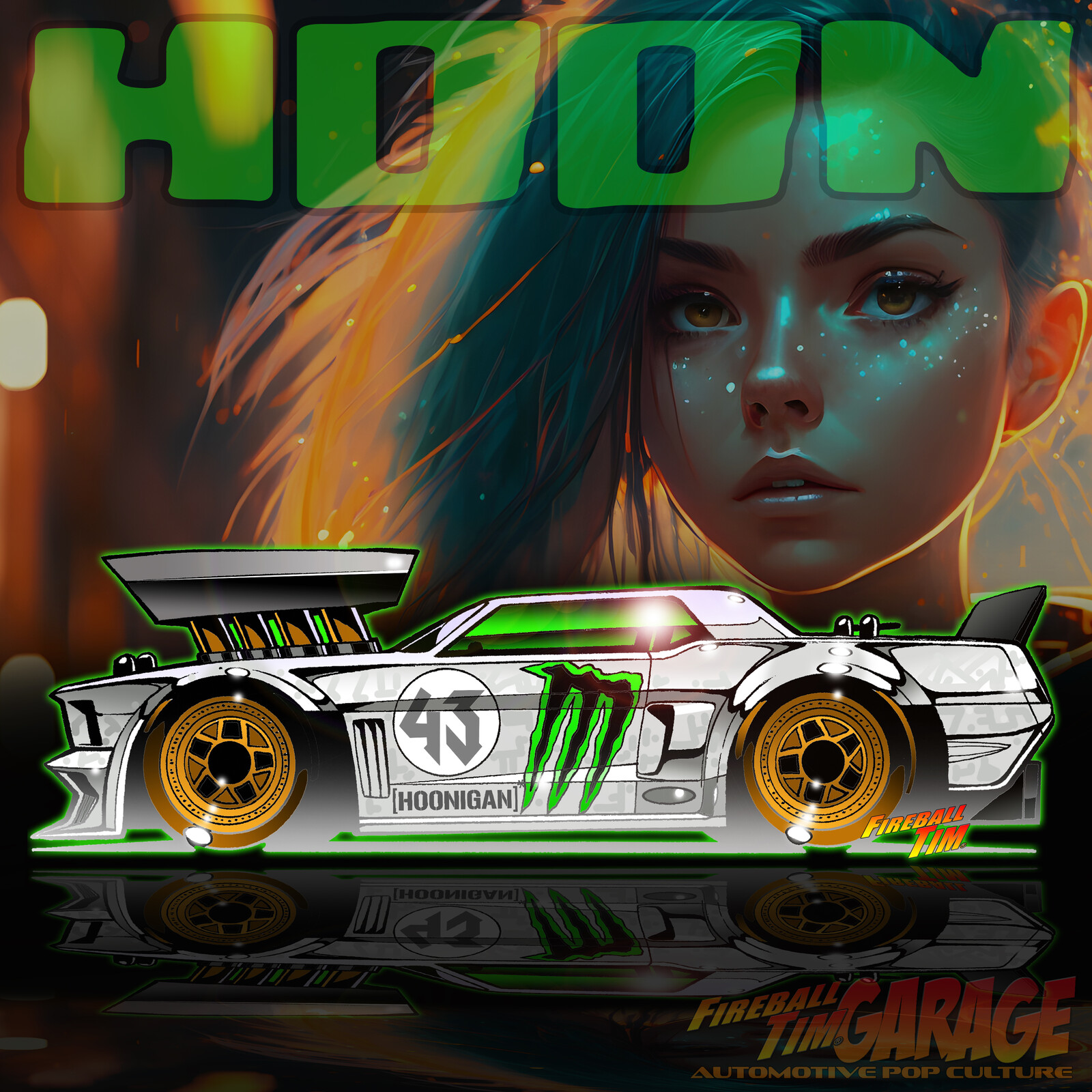Hoonigan Ford Mustang by Fireball Tim Garage