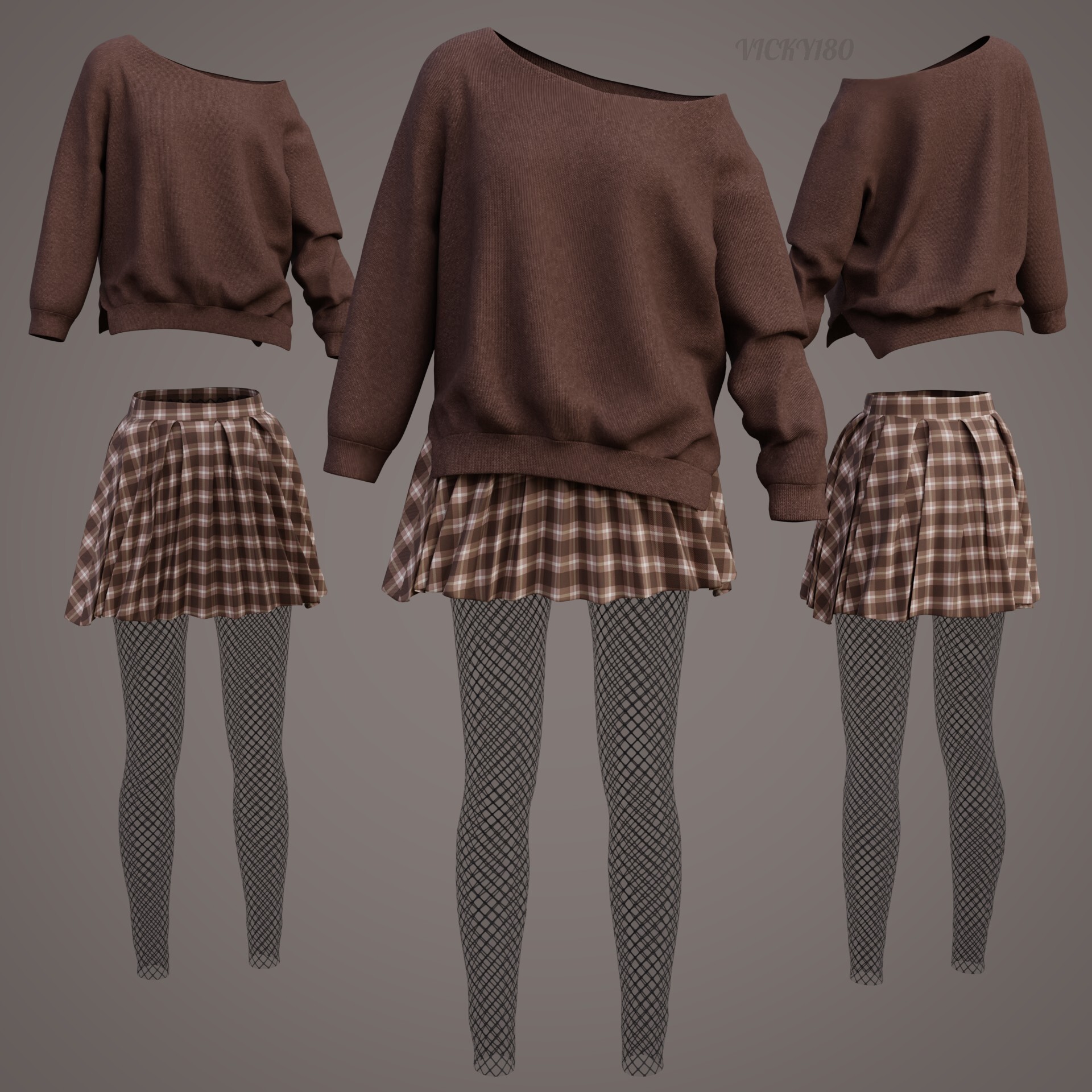 Sweater with skirt 3d outlet