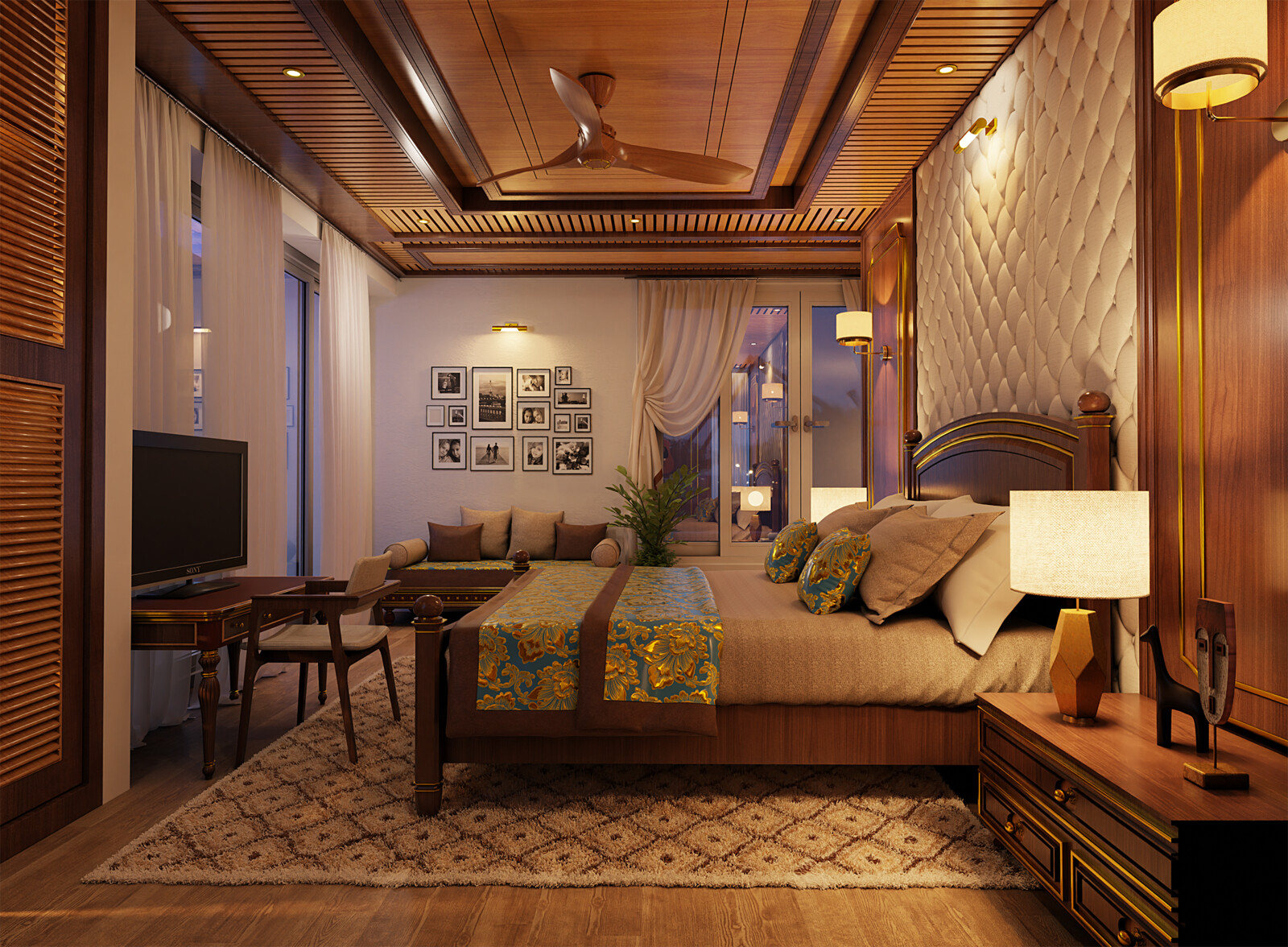 Bedroom Interior Render