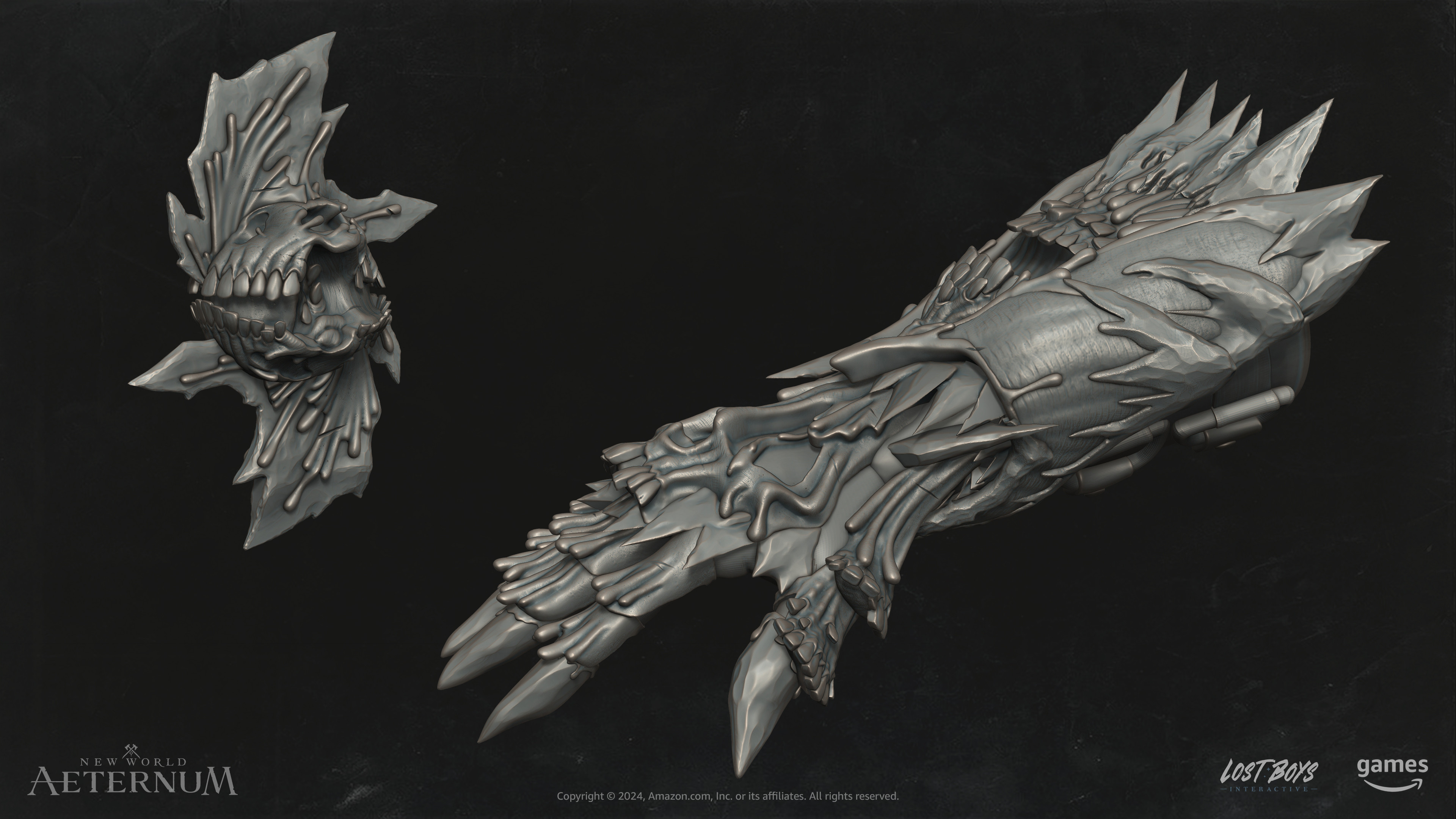 Gold Cursed Ice Gauntlet high poly