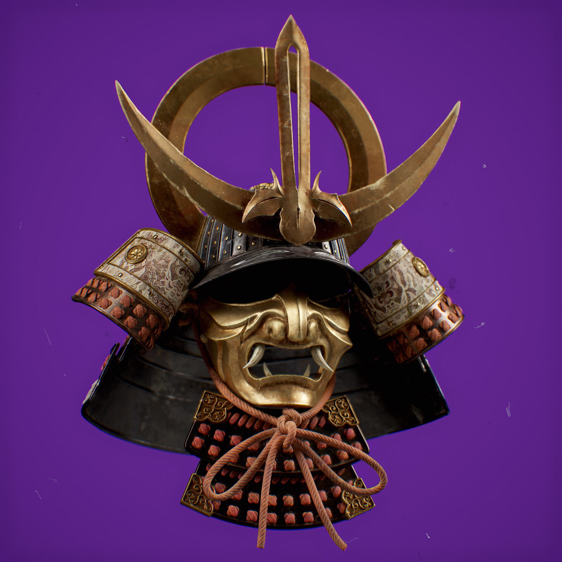 ArtStation - 武士兜/武士头盔/Samurai Helmet