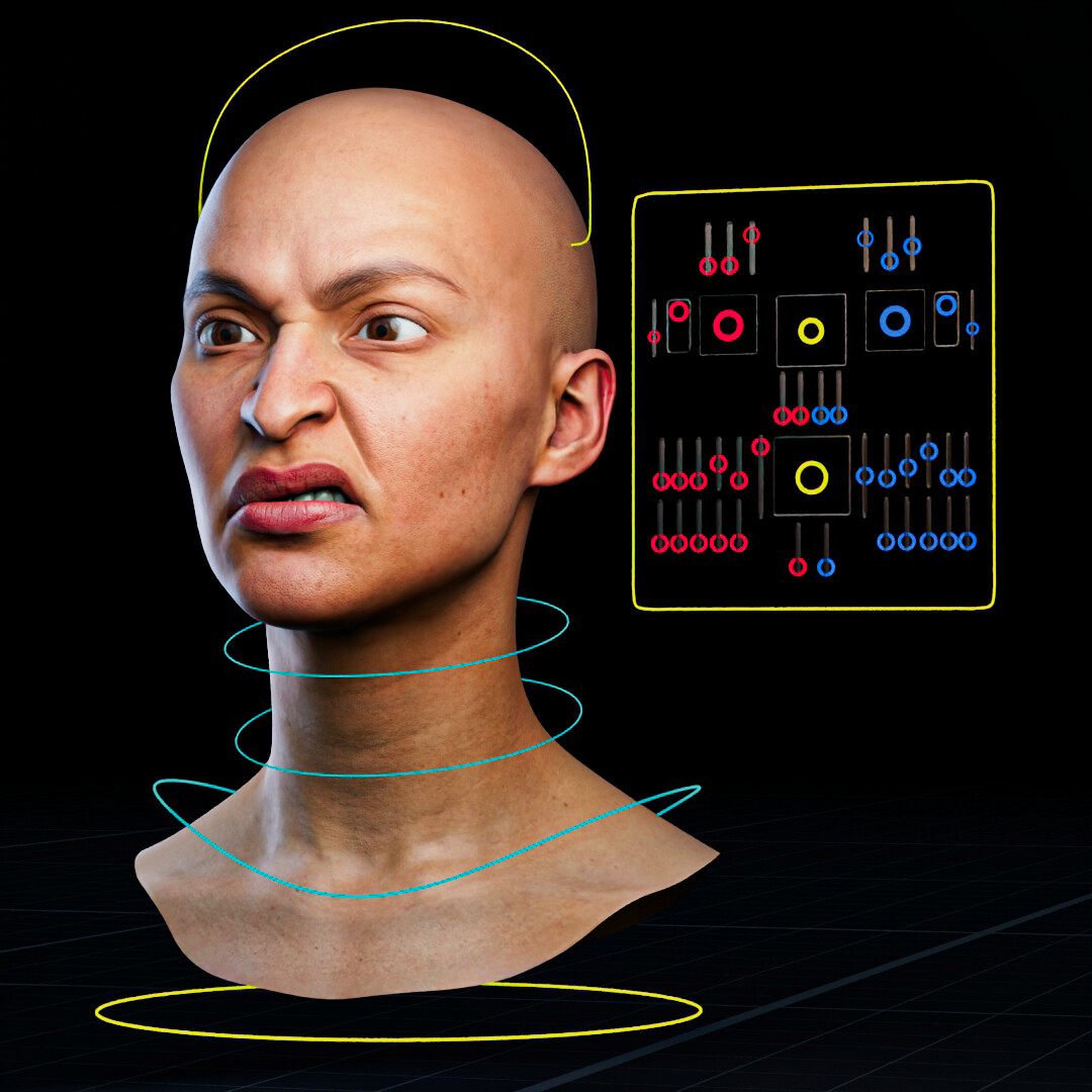 ArtStation - Facial Rig - Rigging