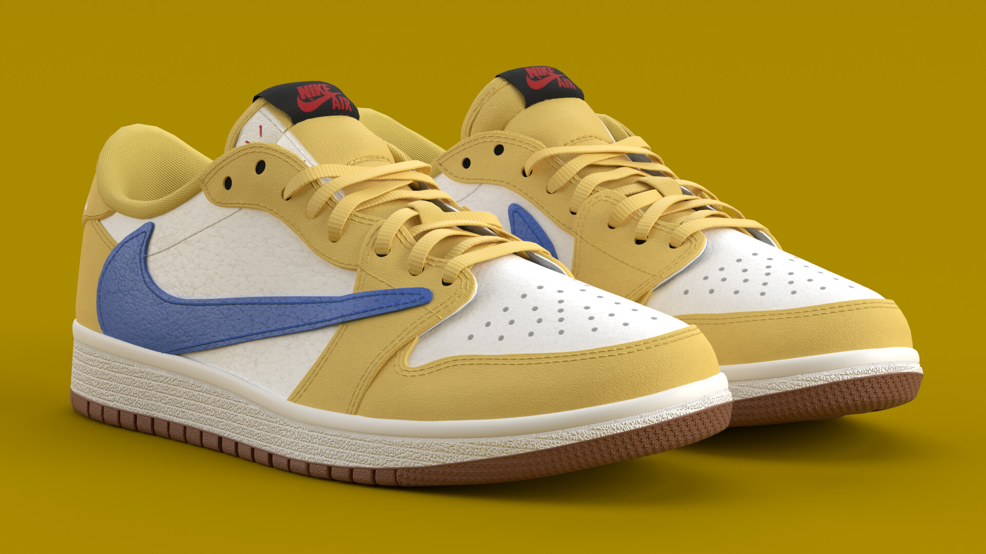 ArtStation - Travis Scott x Air Jordan Canary Yellow