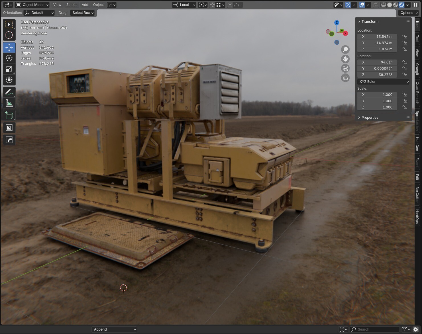 Tech greebles