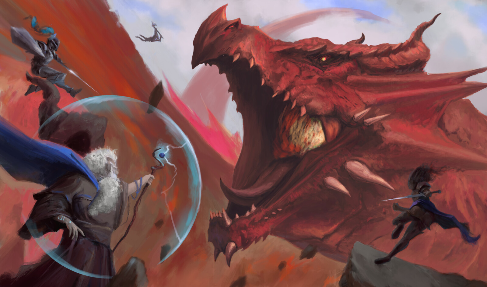 A party of heroes take on the final threat of their campaign.