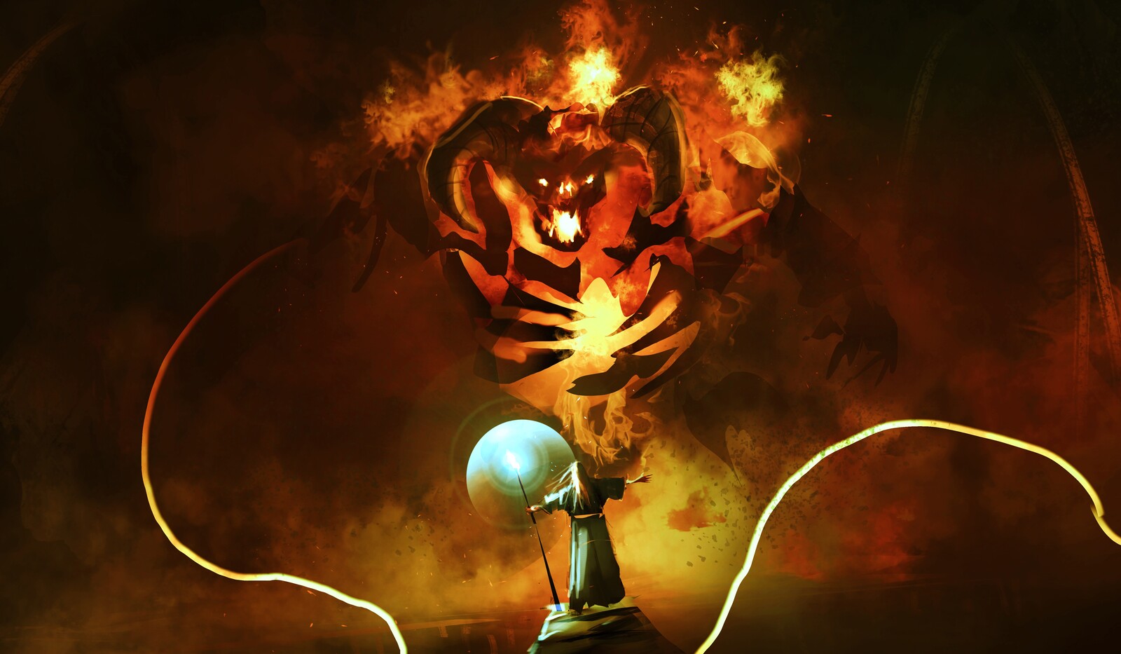 Lotr Gandalf vs balrog 
