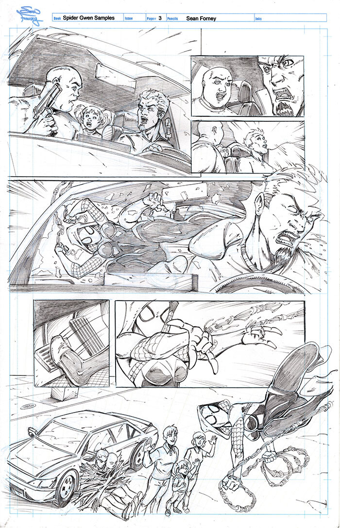 Spider-Gwen sample page 13

Based on a test script.

Pencils by Sean Forney