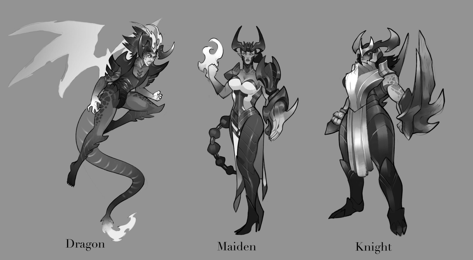 An idea referencing the fantasy trope of a maiden locked away by a dragon and freed by a knight. In this story, Shyvana plays all roles