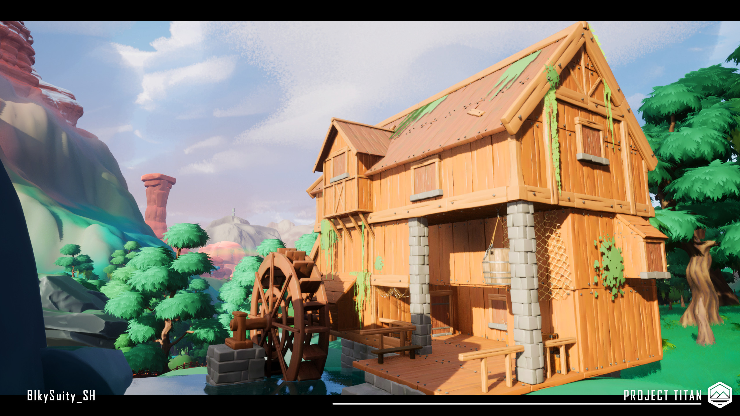 watermill - is located in the nearby moonlit river (moonlit forest is made by @gingerbread)