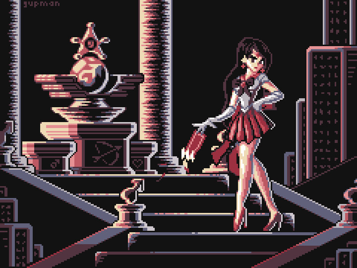 ArtStation - Sailor Mars Pixel Interpretation
