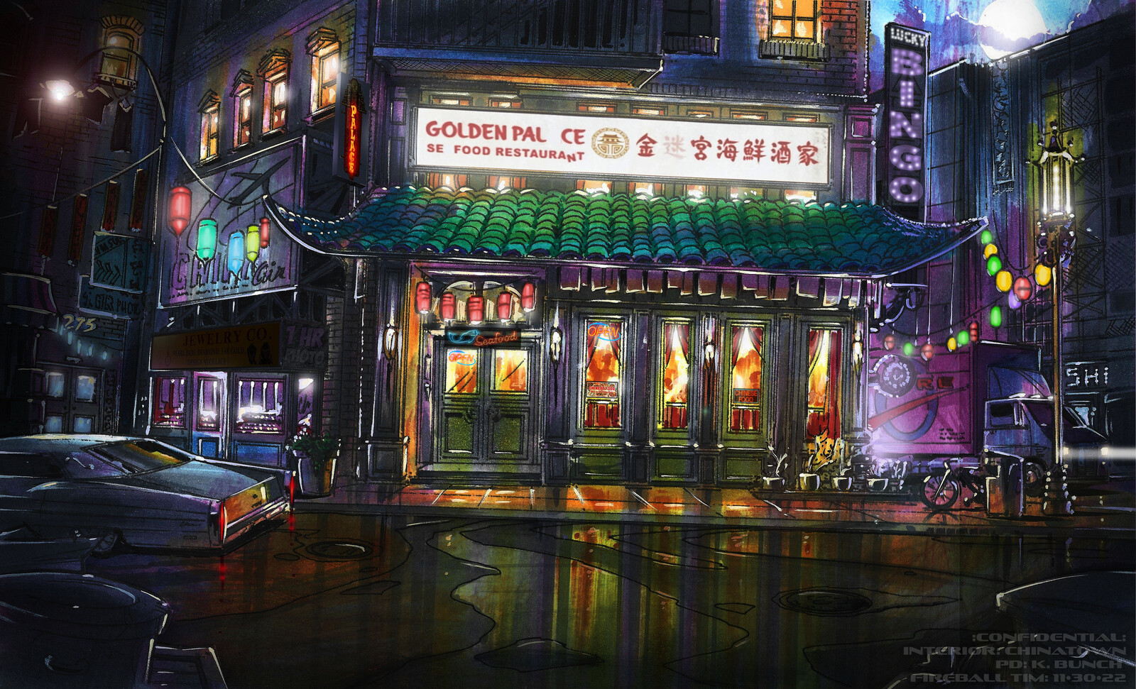 Concept Art for INTERIOR CHINATOWN on Hulu