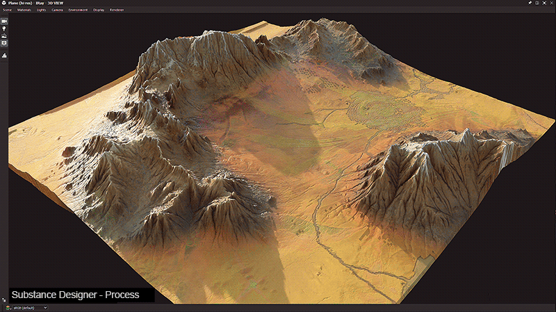 Substance Designer process.