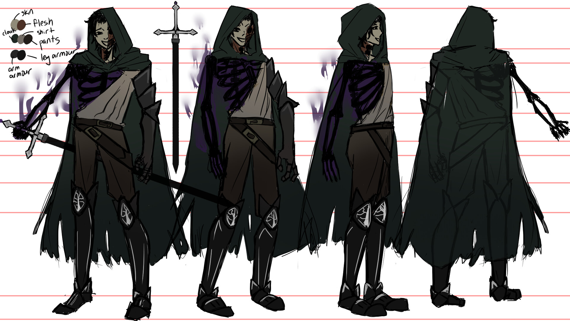 ArtStation - Undead Ranger Character Turn Around