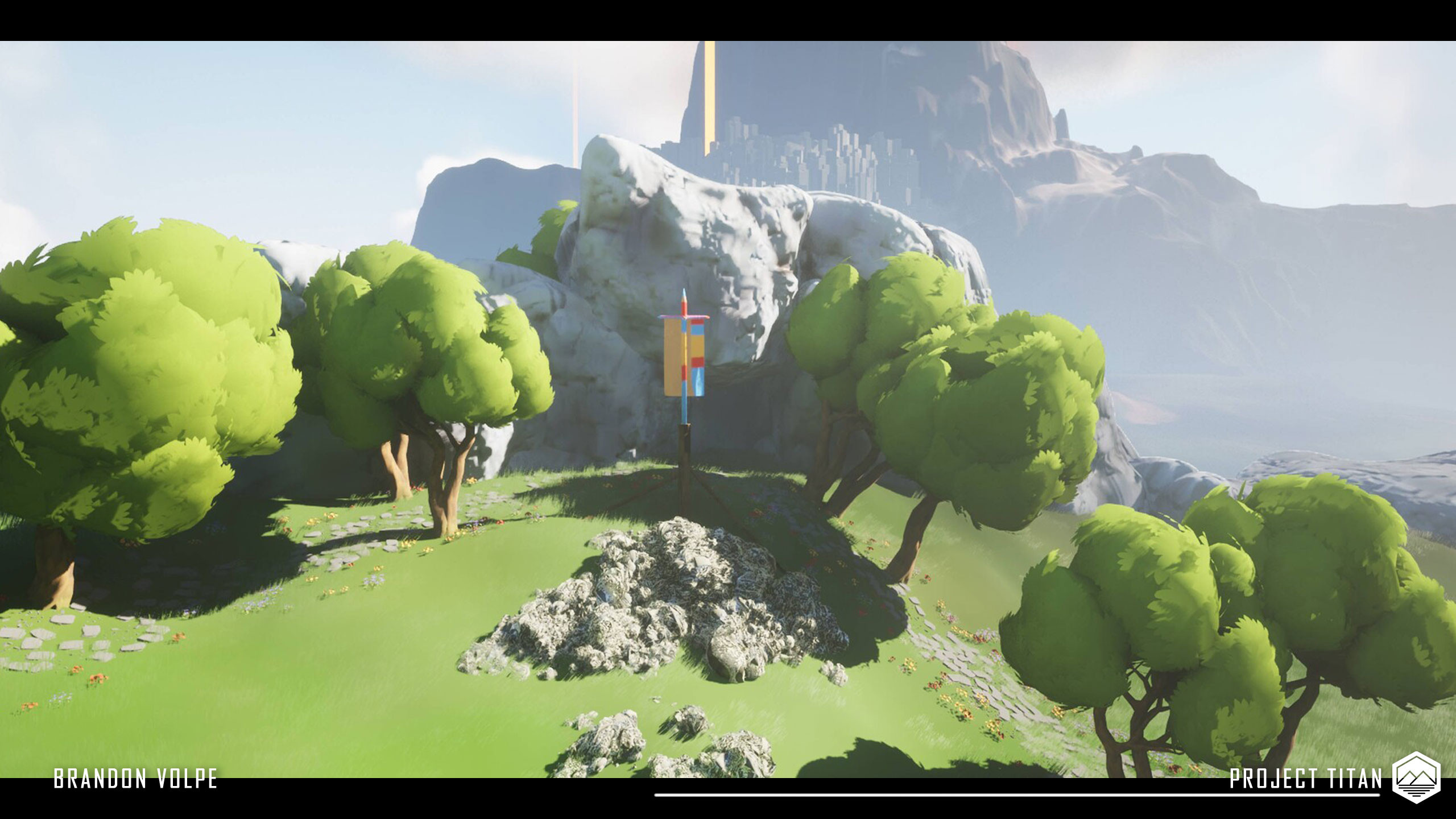 exit to Pyramids by volcano