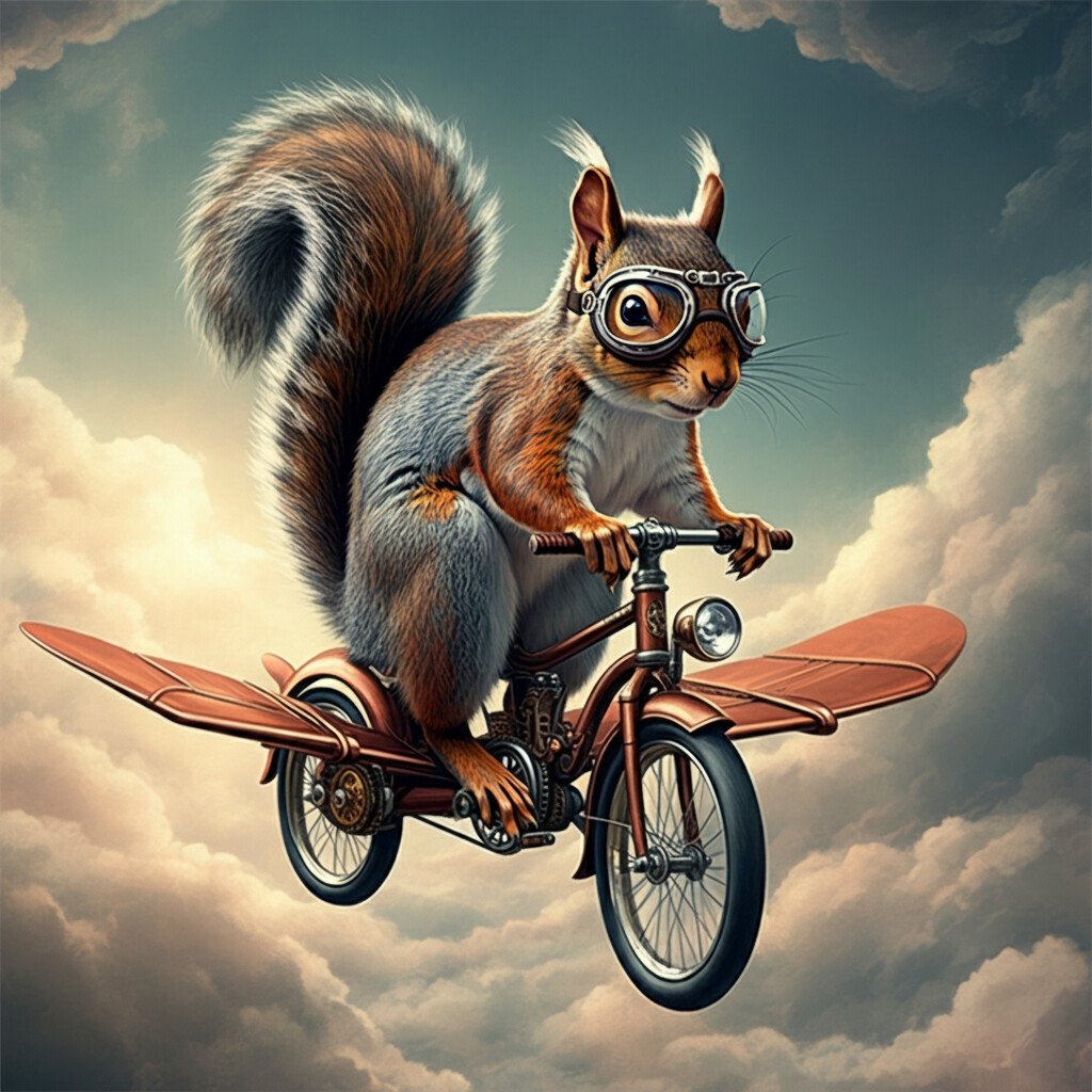 Surreal Squirrel created on ImageFX