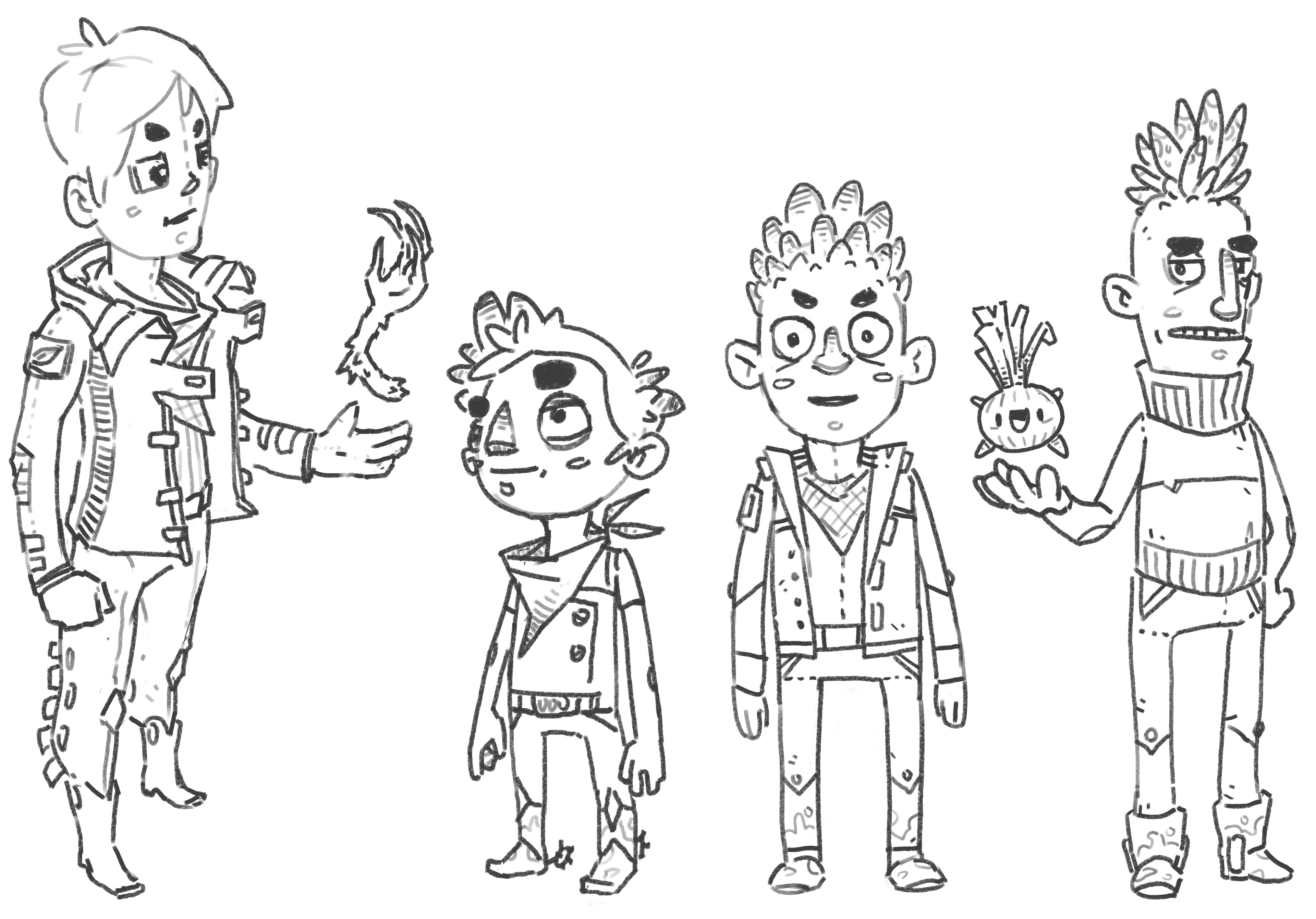 The Asparagus Bros and Lil Onion