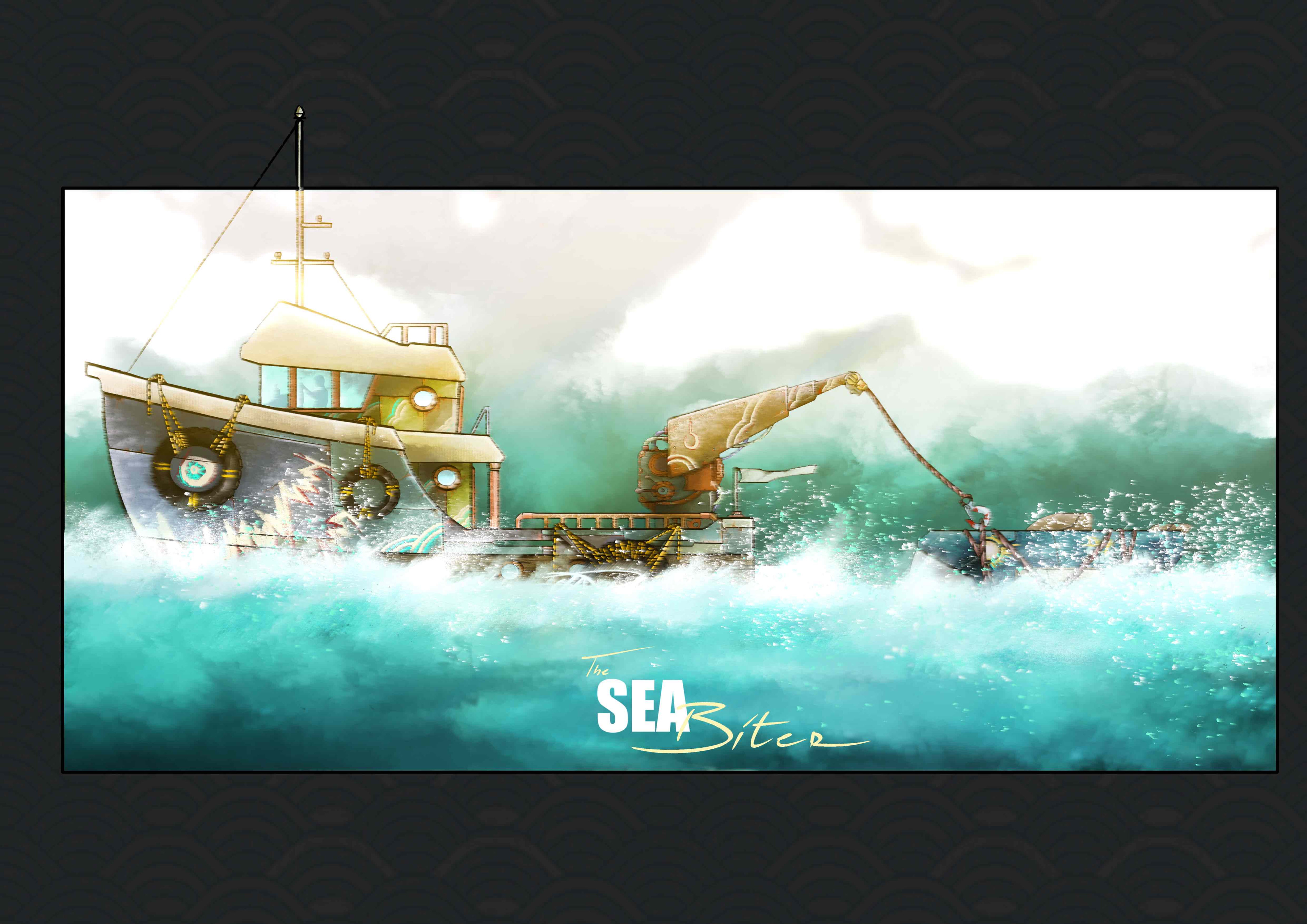 The Sea biter in action
