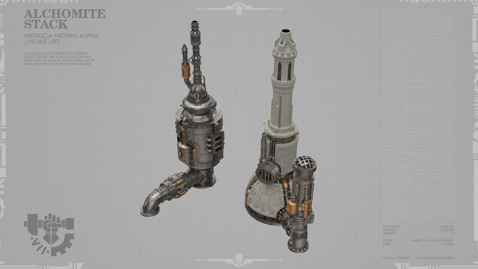Alchomite Stack front left