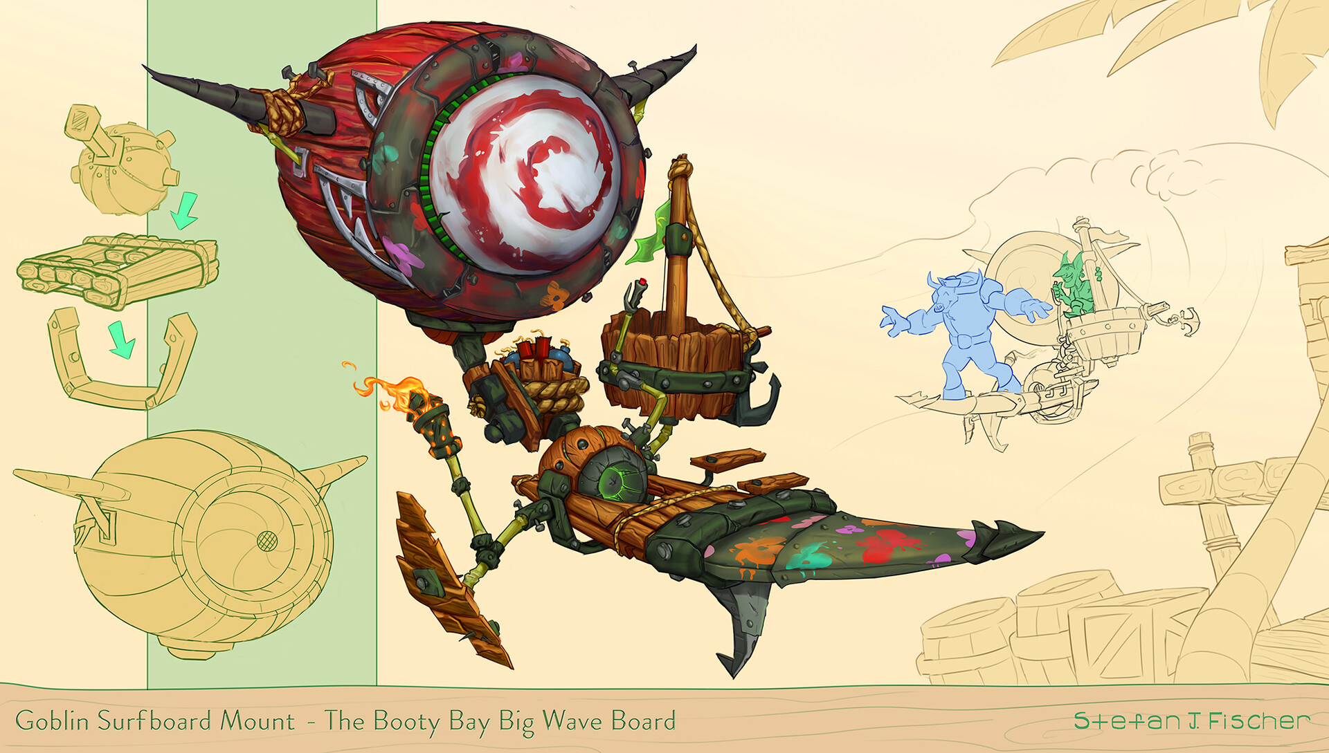 The Booty Bay Big Wave Board