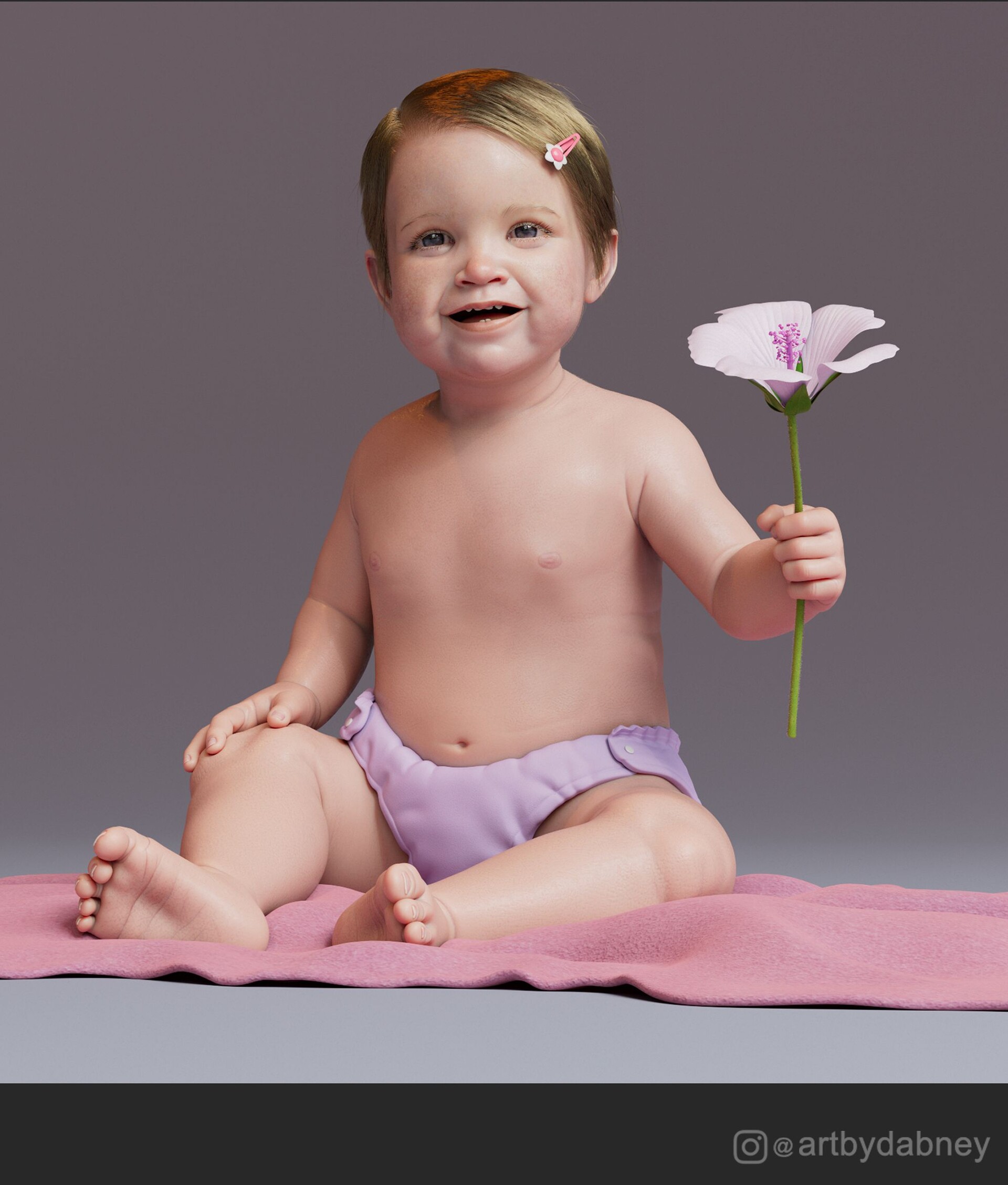 ArtStation - 3d Baby Likeness