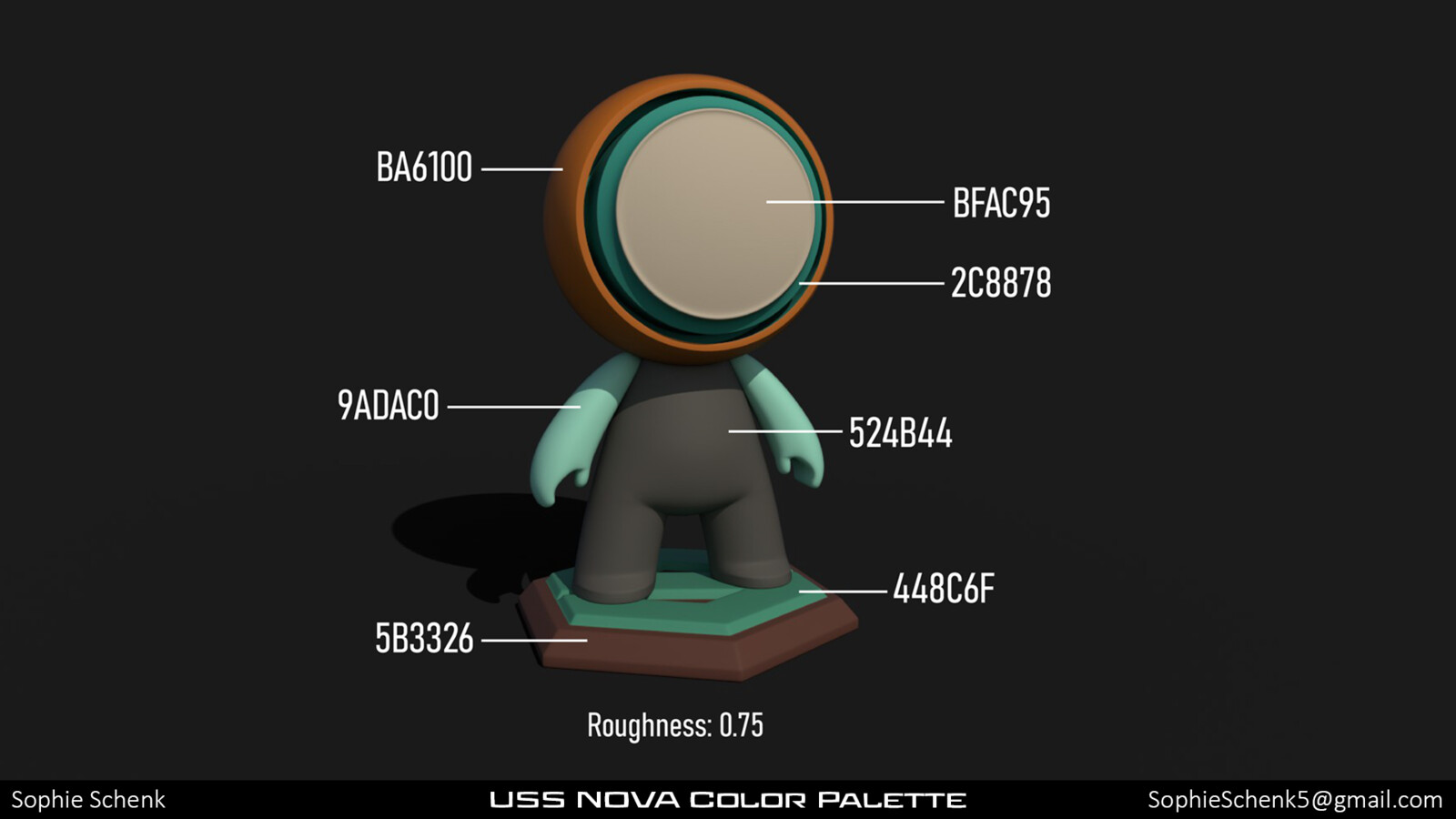 Color palette I put together after group discussion to help the team keep textures consistent