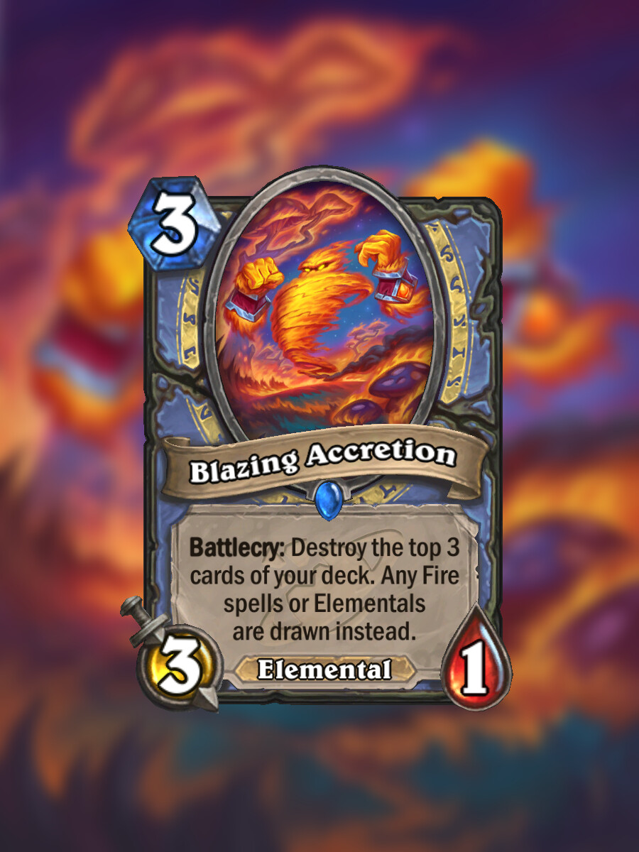 Blazing Accretion card