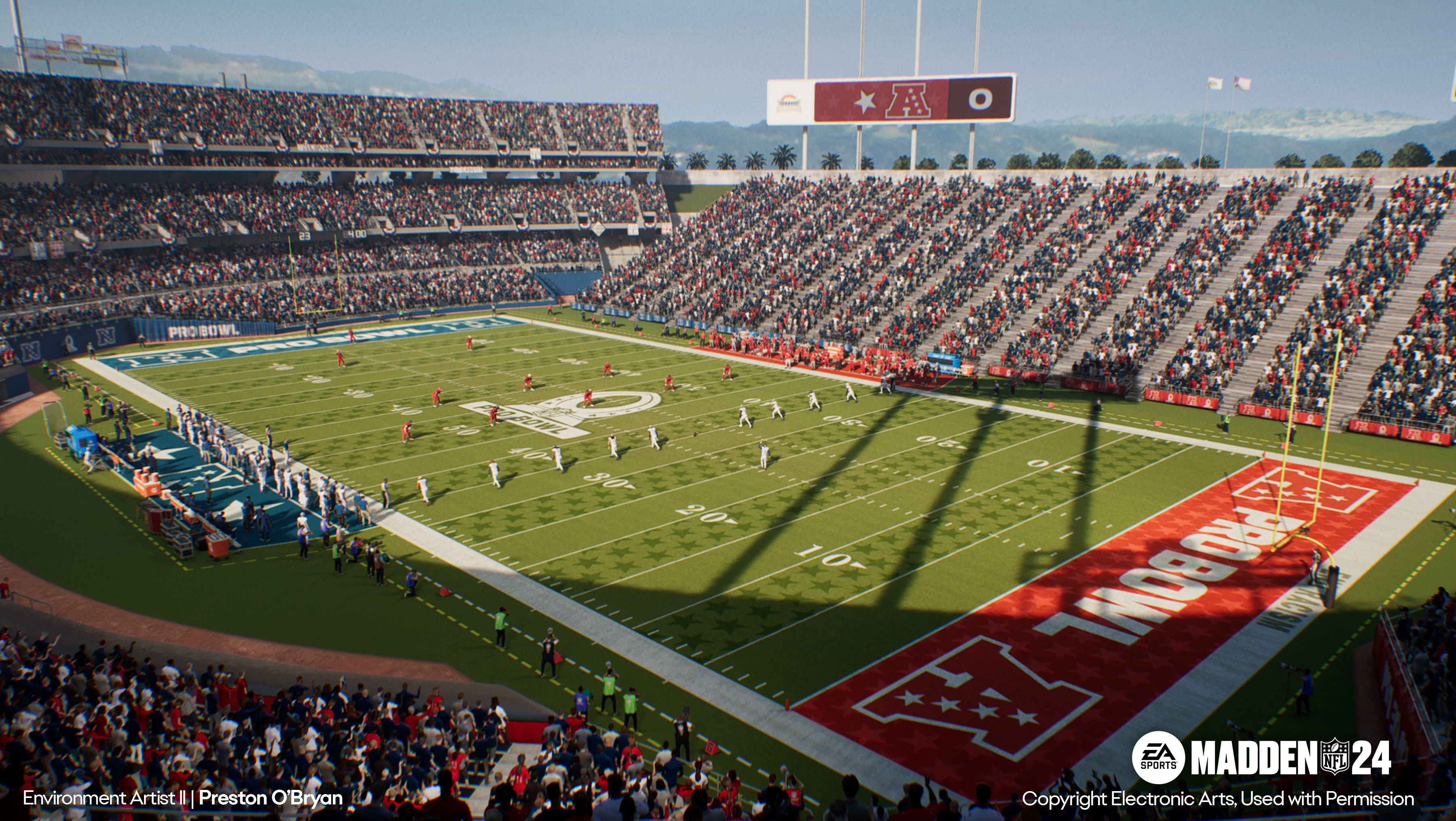 Pro Bowl reskin of the coliseum stadium.