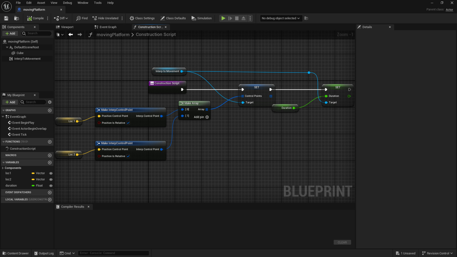 Unreal Engine Moving Platform & Elevator Script