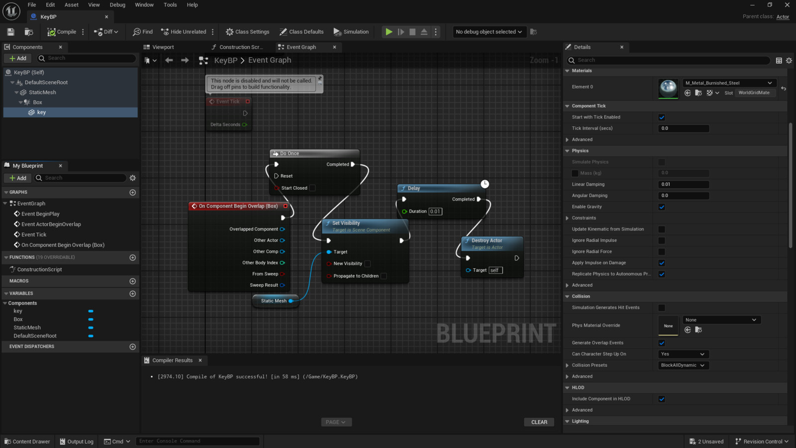 Unreal Engine Key Script