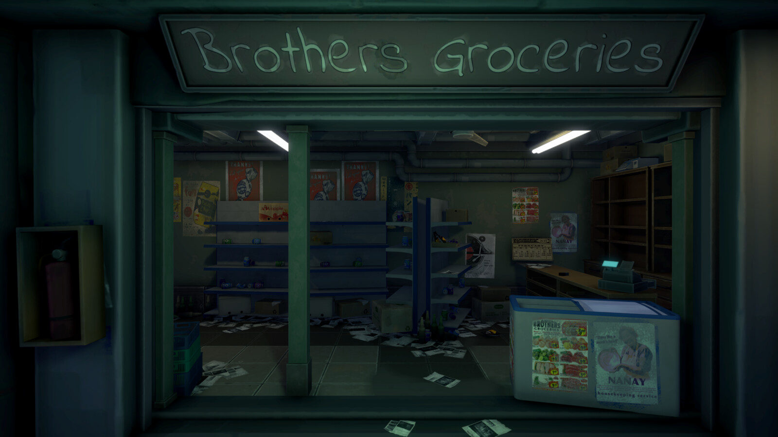 Closed Grocery Store
