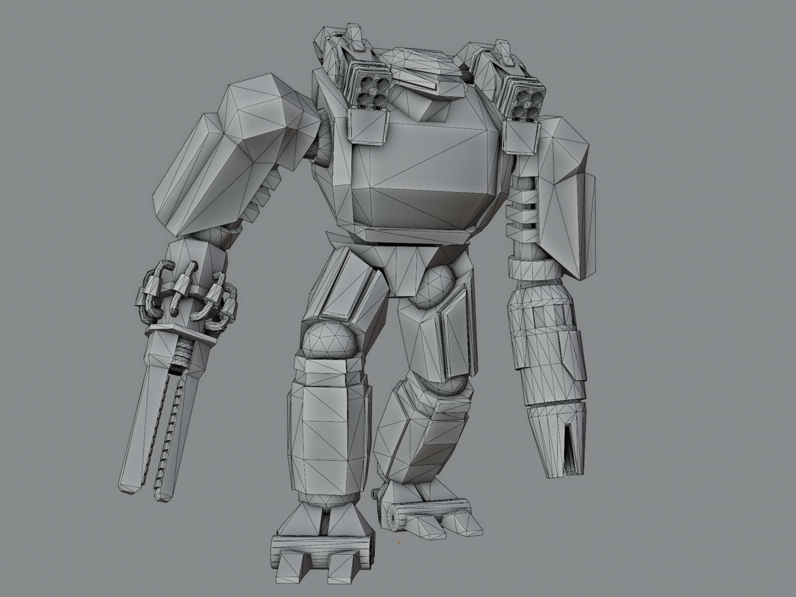 Mesh and wireframe view.