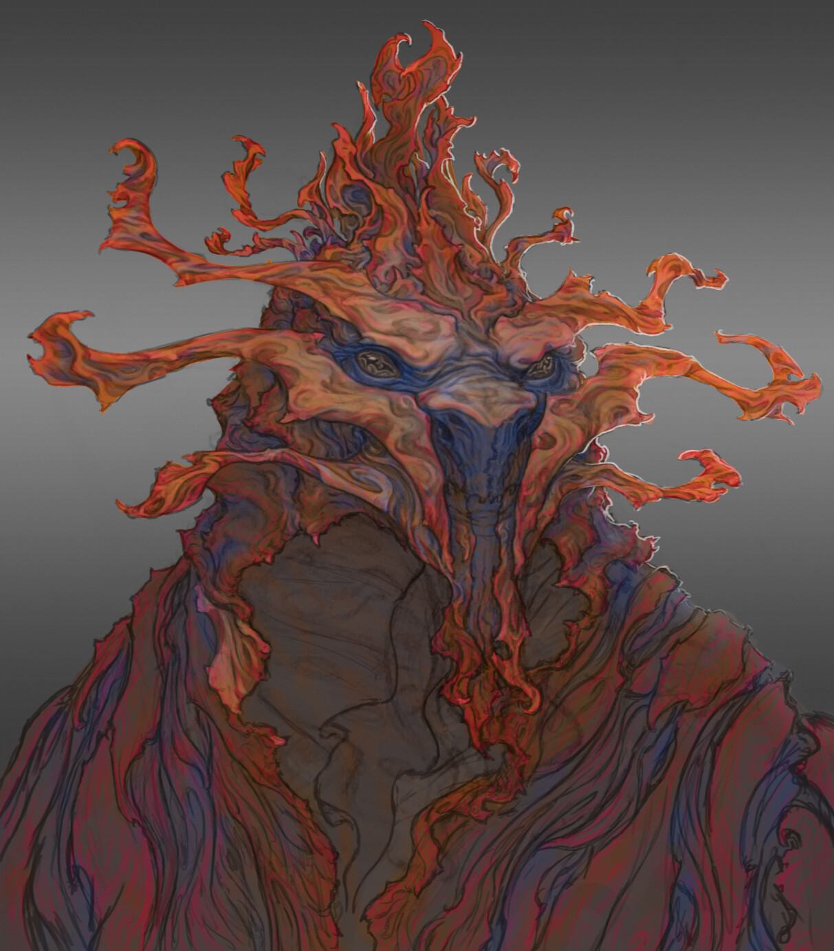 Updated and re-inspired sketch and color block out. 