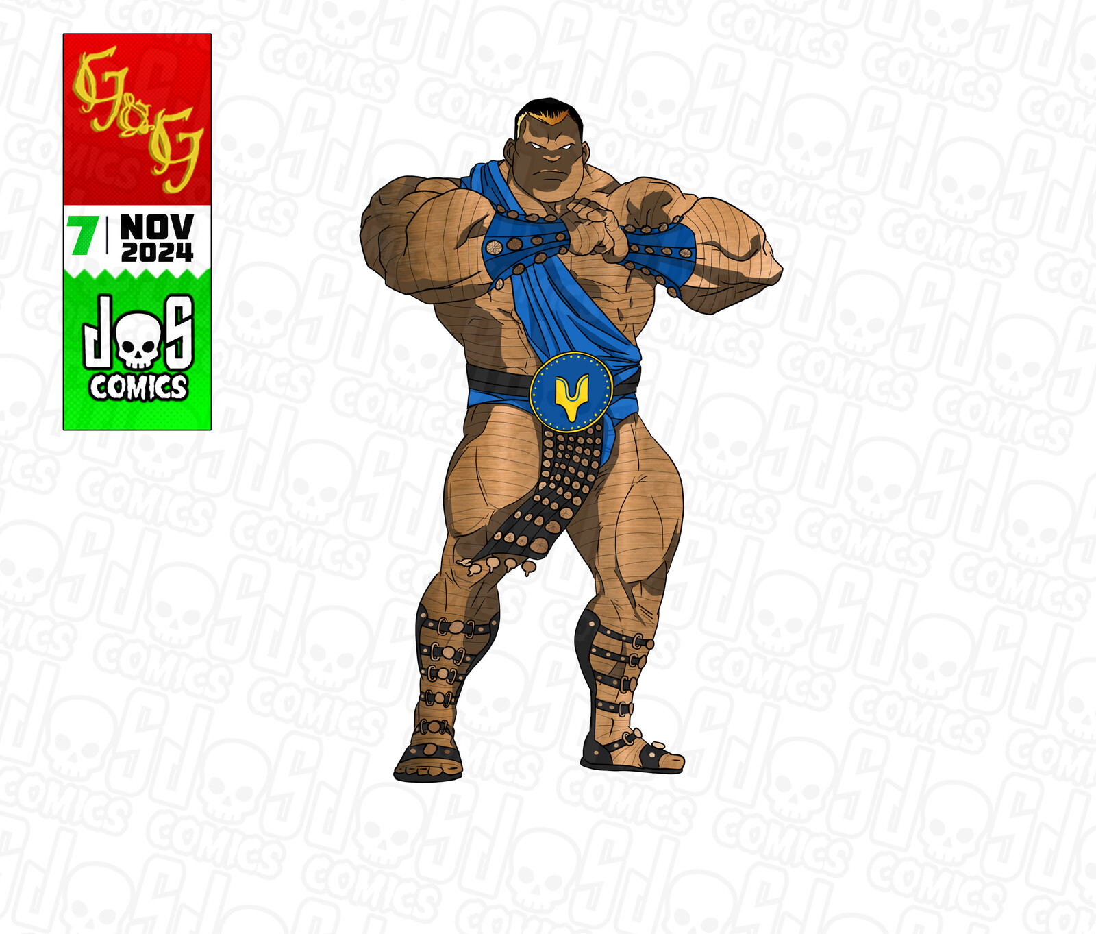 He is Talos. He is mighty. A bronze goliath, destructive in his wrath, sombre in his sorrow.



A PL 14 villainous brick for Mutants and Masterminds.

