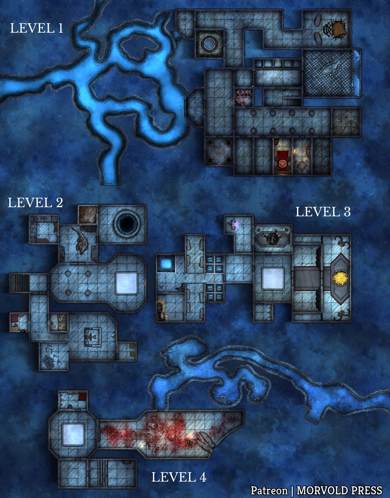 Coldsteel Citadel | Dungeon from 2E Module (Paladin in Hell)