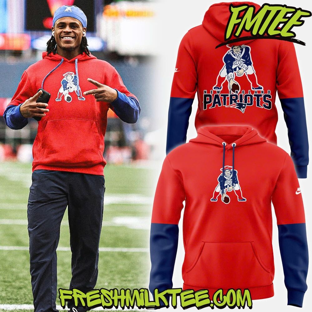 Patriots red hoodie sales