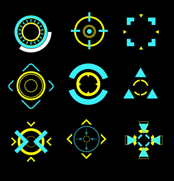 Reticles designs for different weapons