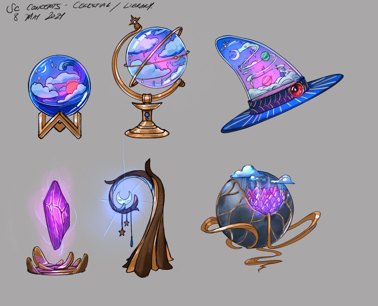 Additional "aesthetic" props for the more magical aspects of the game.