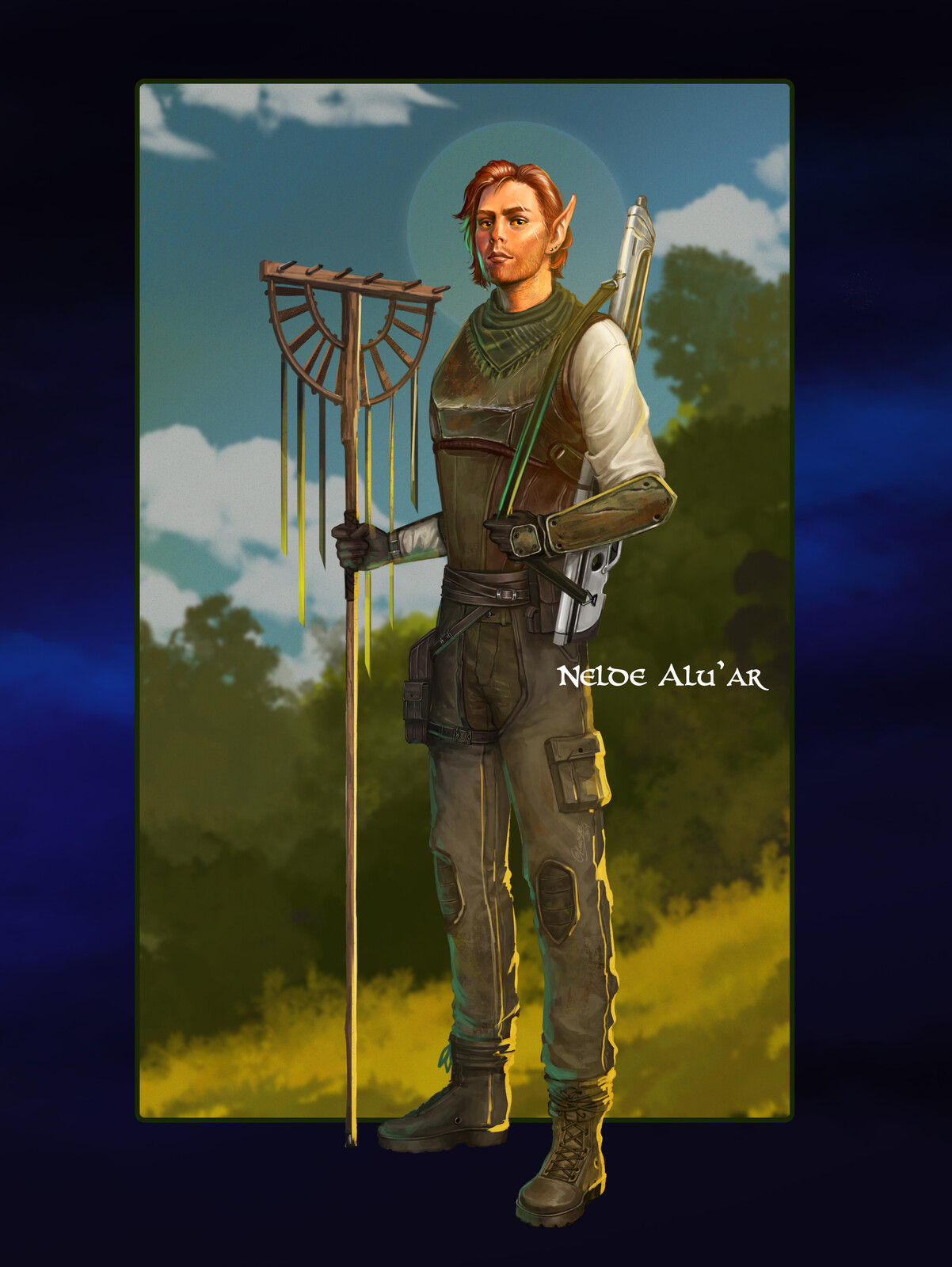 The Nelde Al'uar, hard workers and fierce fighters from a forested world.