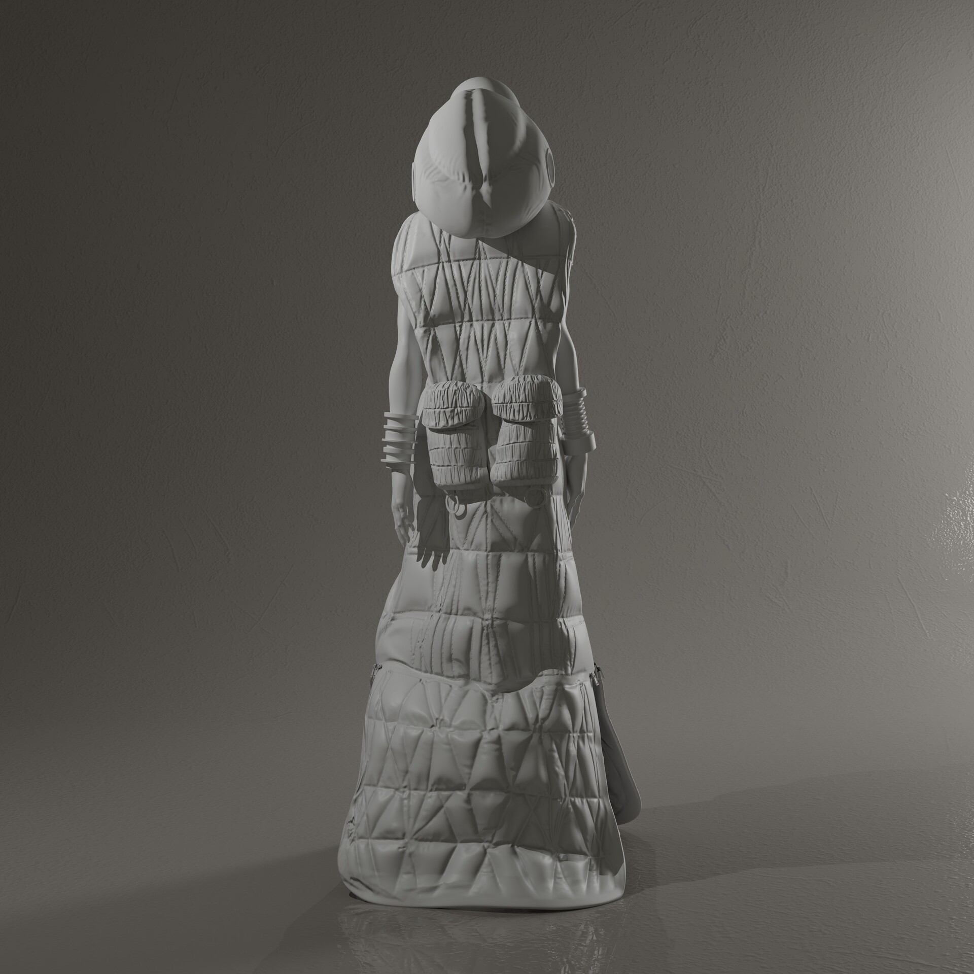 ArtStation - Moncler City of Genius- Willow Smith Statue